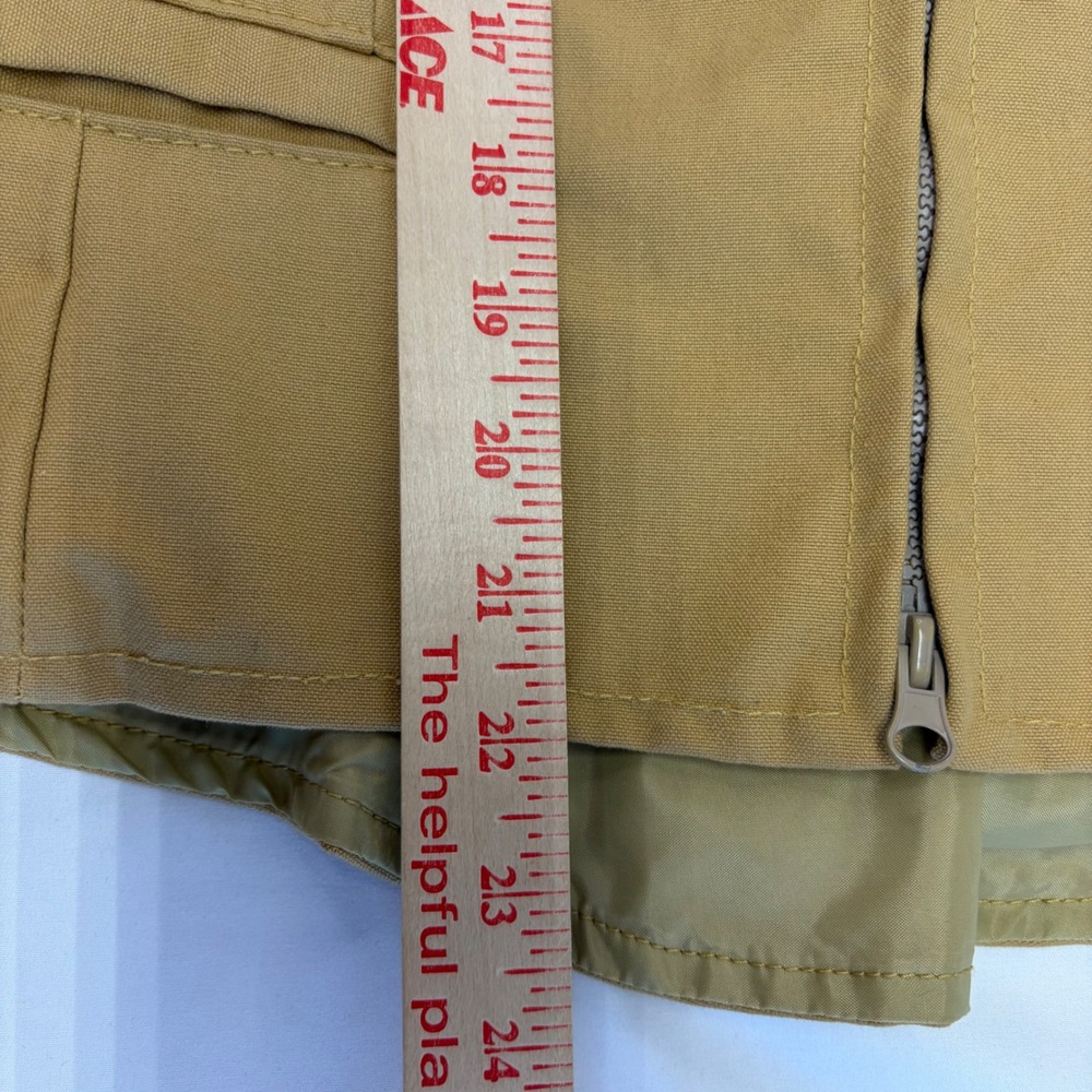 Vintage Schaefer Outfitter Vest Medium Canvas Western Workwear Tan Made In USA - Picture 6 of 7